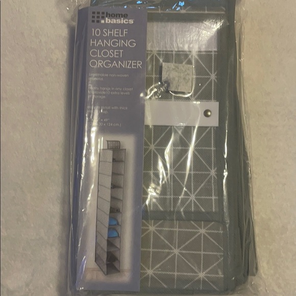 NEW IN PACKAGE 10 SHELF HANGING CLOSET ORGANIZER - Picture 1 of 3